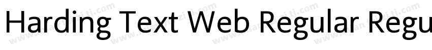 Harding Text Web Regular Regular字体转换